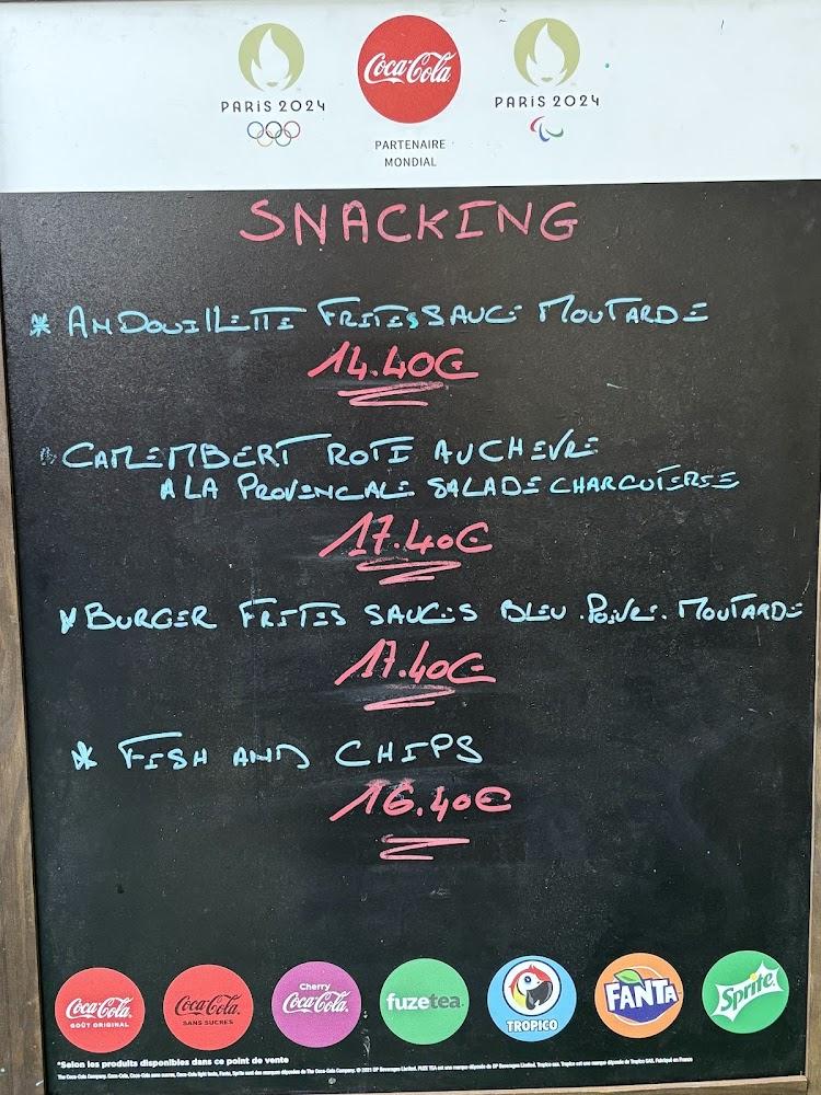 Bar-Restaurant le Rustic - Menu Image 1